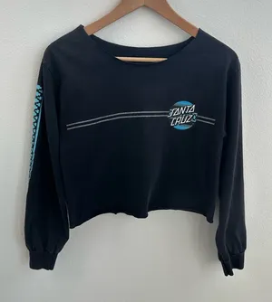 Santa Cruz off the shoulder cropped tee thumbnail 1