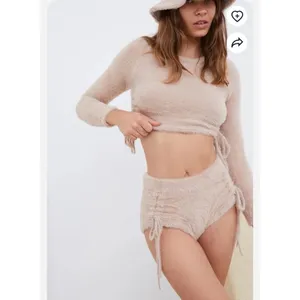 For Love & Lemons Faux Mohair Long Sleeve Sweater Oatmeal S‎ $169 thumbnail 4