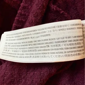 Hollister Burgundy Waffle Oversized Cropped Hoodie Sweater Medium thumbnail 7