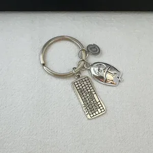 Mouse Keyboard Keychain Charm for Men Women Car Keychain Key Ring Bag Charm thumbnail 3