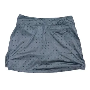 Nike Golf Dri Fit Skirt Womens Small Polka Dot gray / Pink Zip Pockets Athletic thumbnail 3