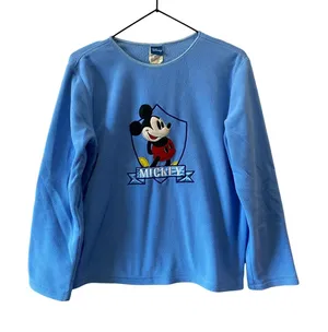 Vintage Disney Mickey Mouse Women's Fleece Pullover Sweater Size S thumbnail 1