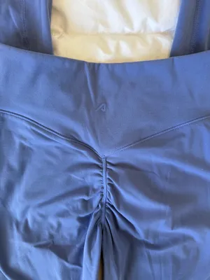 Alphalete Tenacity Mid Rise Athletic Leggings Blue Bonnet Small thumbnail 5