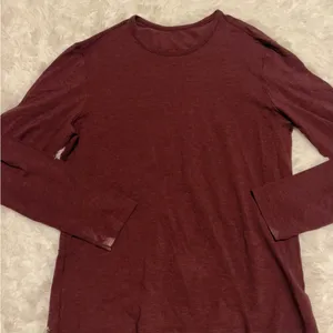 lululemon athletica Maroon Long Sleeve Shirt no size best for small thumbnail 3