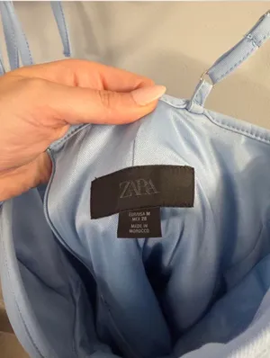 ZARA Light Blue Mini Dress thumbnail 3