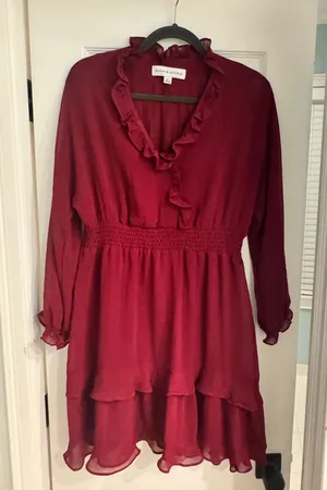 Women’s Burgundy Cocktail Dress thumbnail 1