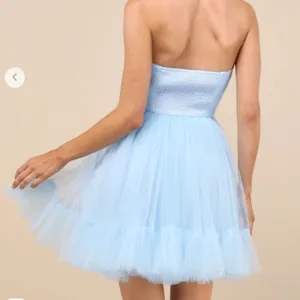 LULUS Sexy Prom Wedding Bustier Cocktail Party Tulle Mesh Ruffle Mini Dress thumbnail 4