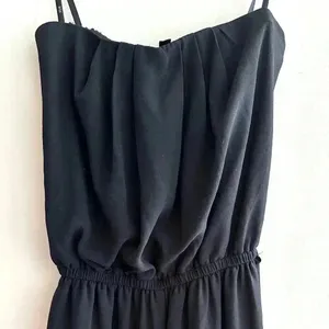 Iris Los Angeles Black Strapless Jumpsuit, Flowy Chiffon Jumpsuit, Size Small thumbnail 2