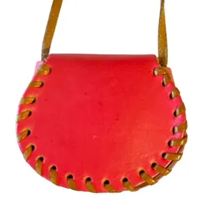 Tiny Leather Crossbody Purse – Girls Mini / Pill Purse thumbnail 3