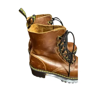 Dr. Martens Leona Butterscotch Brown Women’s New Orleans Leather Heeled Boots 8 thumbnail 3