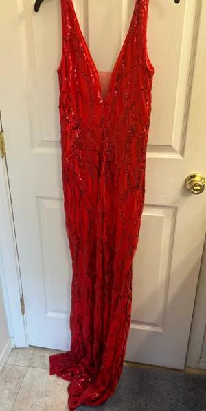SheIn Red Homecoming Dress thumbnail 2