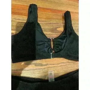 Amazon NWOT Black High Waisted Bikini, size M thumbnail 6