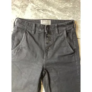 Everlane The Wide Leg Jean Black High Rise Button Fly Ankle Pants Size 26 Ankle thumbnail 2