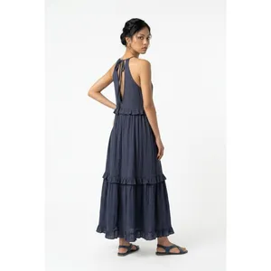 Listicle Women's Small Blue Maxi Racerback Dress thumbnail 2