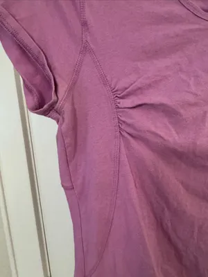 Old Navy Women's Lavender Cottonblend Short Sleeve Scoop Neck Active Tee thumbnail 3