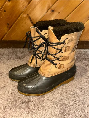 Sorel Badger Vintage 90s leather winter boots thumbnail 2