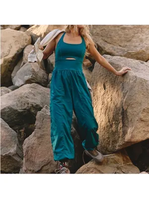Free People Movement Righteous Onesie Jumpsuit Jogger Size XS thumbnail 2