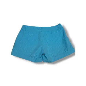 Lilly Pulitzer Callahan Shorts Size 2 Searulean Blue Seersucker Cotton 5" thumbnail 4