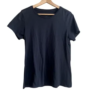 Pact organic cotton short sleeved black t-shirt women's size M casual shirt‎ thumbnail 1