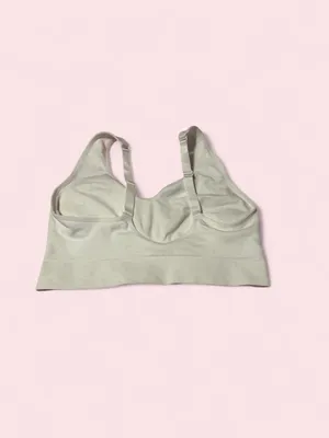 Puma Seamless Light Gray/Off-White Sports Bra thumbnail 2