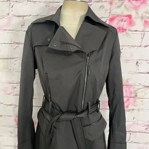 Cole Haan collection gray belted trench coat size 6 thumbnail 2