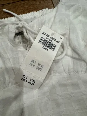 HOLLISTER NWT Ruffled White Babydoll Top | Size Small thumbnail 5