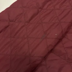 LL Bean Parka Jacket Womens Size XL Fleece Lined Primaloft Quilted Hooded Maroon thumbnail 6