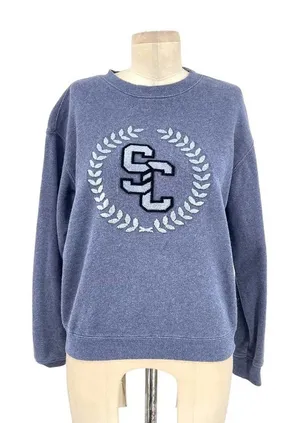 Soul by Soul Cycle University‎ Crewneck Sweatshirt Blue Size Small thumbnail 1