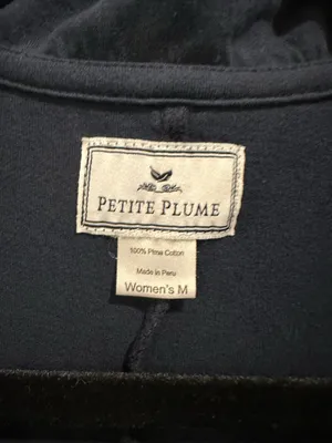 Petite Plume 100% Pima Cotton Polo Pajama Jumpsuit Navy thumbnail 8