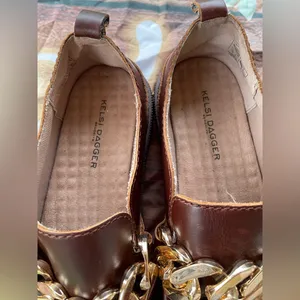 Kelsi Dagger Brown Loafers with Gold Accent thumbnail 11