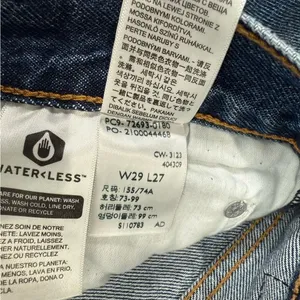 NWT Levi's Ribcage Straight‎ Ankle Jean Super HighRise Distressed Blue 29 x 27 thumbnail 8