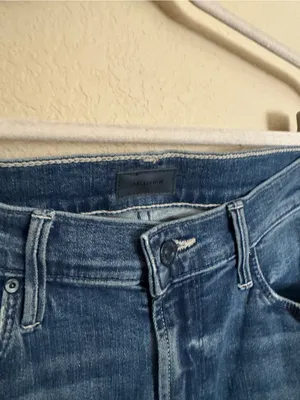 Mother Mid Rise Dazzler Ankle Jeans Sz 29 Wish On A Star Blue thumbnail 4