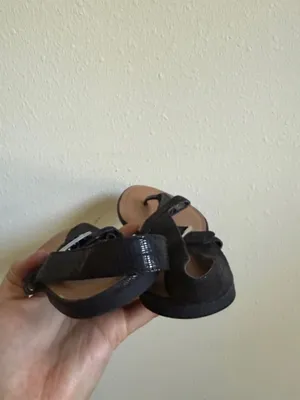 Style & Co. Black Thong Sandals with Tan Footbed and Buckle thumbnail 6