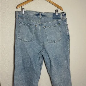 Abercrombie & Fitch Blue 90s Straight Ultra High Rise Jeans Size 34 Curve Love thumbnail 5