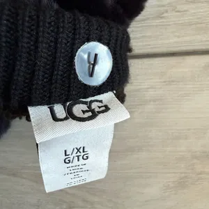 UGG Faux Fur Mittens Black L/XL NWT thumbnail 5