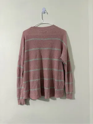 American Eagle Jegging Fit Striped Pullover Sweater | Size: Small thumbnail 2