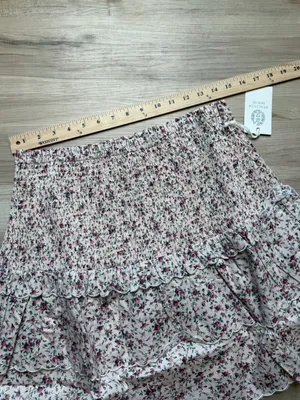 Tuckernuck‎ Hyacinth House Steff Mini Skirt Smocked Size Large Floral NWTs thumbnail 5