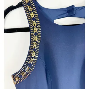 Lilly Pulitzer Womens Chrissy Sleeveless Beaded Shift Dress True Navy 6 thumbnail 2