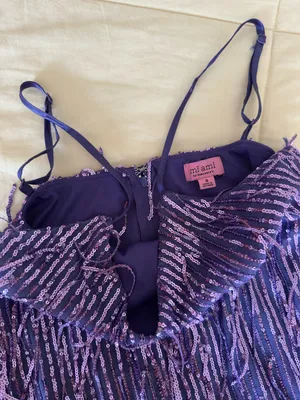 Purple Sequin Francesca's Dress thumbnail 4