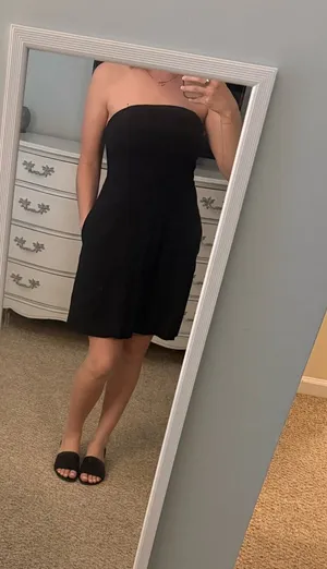 Old Navy Black Strapless Dress thumbnail 1