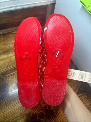 No boundaries red jelly flats size 11 thumbnail 5