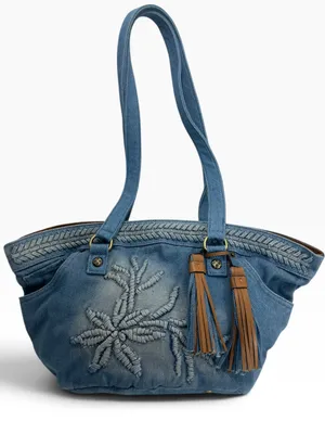 Patricia Nash Marconia Denim Tote thumbnail 1