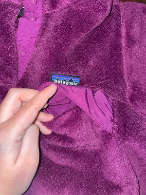 Patagonia Purple Polartec Fleece Re-Tool Snap-T Pullover Jacket Size Medium thumbnail 2