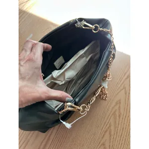 New Women’s A New Day Faux Leather Handbag 👜 Purse Black 7”x13”x7 thumbnail 9