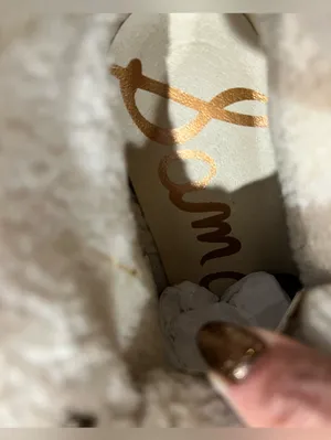Sam Edelman Shaw Boots Women 9 Sandstone Suede Faux Fur Platform NIB $180 thumbnail 6