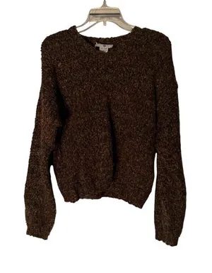 Kathy Ireland Brown Multicolor Women's Size Large‎ Sweater Y2K thumbnail 1