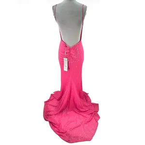 Portia & Scarlett hot pink‎ sequin gown sz 4 thumbnail 3