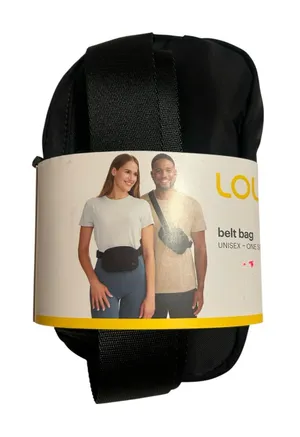 Lole New black unisex blet bag travel storage utility hiking outdoor minimalist thumbnail 1