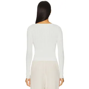 Free People Tilly Long Sleeve Top in Ivory X-Small New Womens thumbnail 3