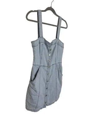 ✨ Levi’s Drea Denim Button Front Mini Dress Size Small‎ ✨ thumbnail 3